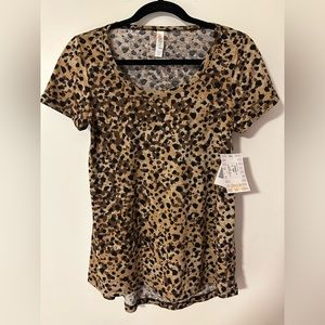 LULAROE Christy t, size XXS. NWT. Cheetah print.